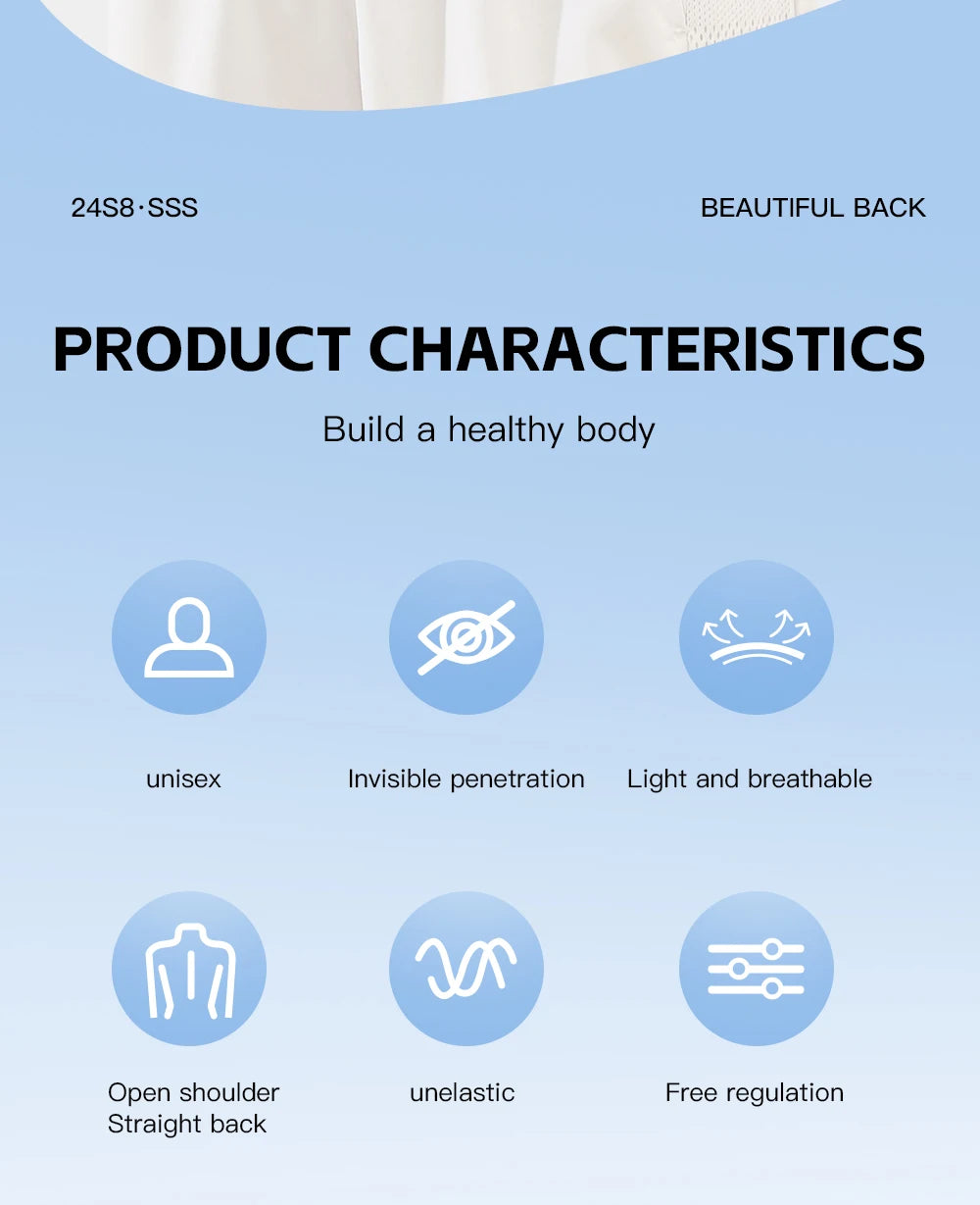 Smart Posture Corrector for Women & Men | Back Brace Support | Fix Back & Neck Pain in 7 Days | Adjustable Spine Corrector