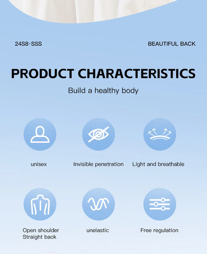 Smart Posture Corrector for Women & Men | Back Brace Support | Fix Back & Neck Pain in 7 Days | Adjustable Spine Corrector
