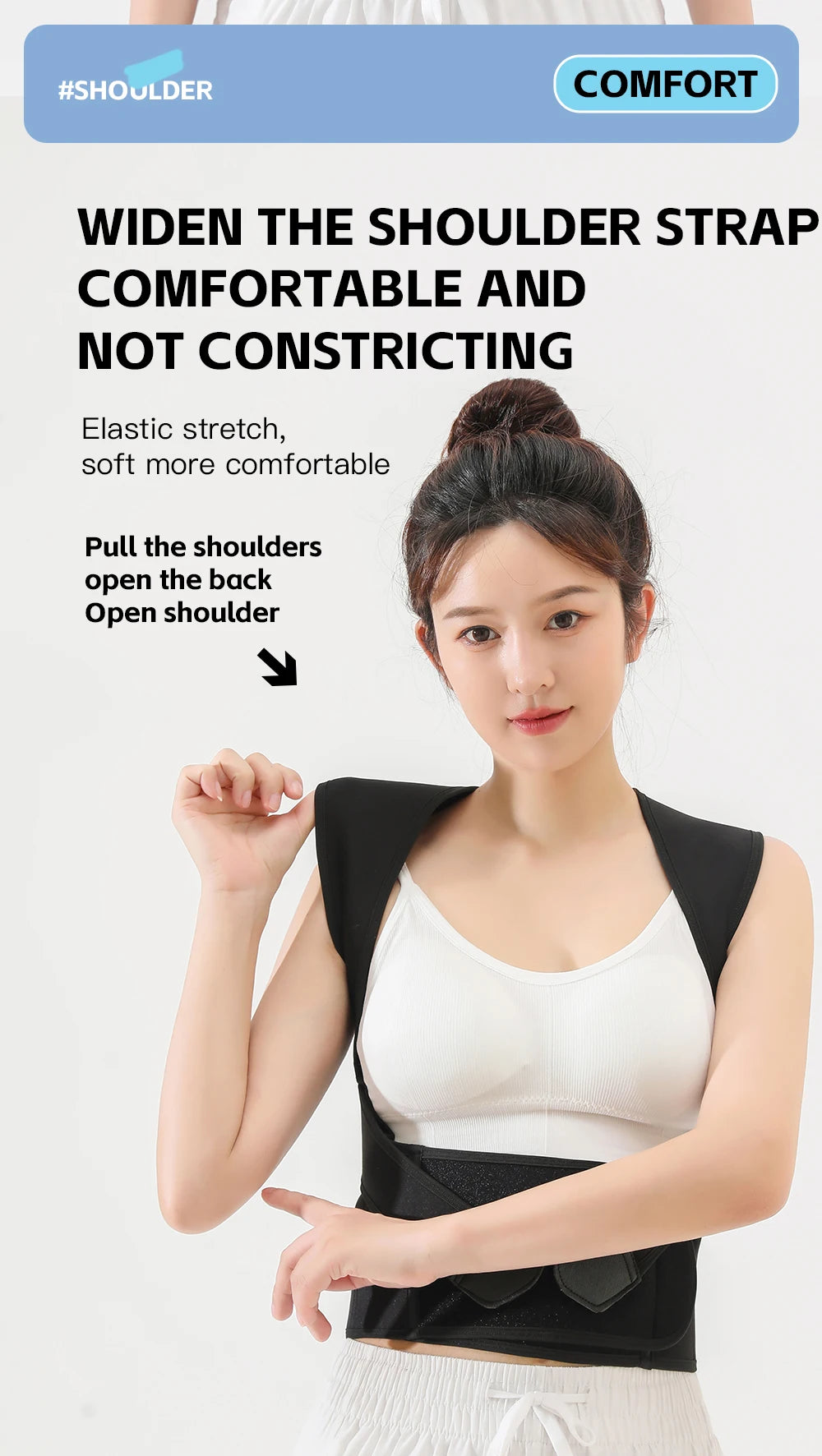 Smart Posture Corrector for Women & Men | Back Brace Support | Fix Back & Neck Pain in 7 Days | Adjustable Spine Corrector