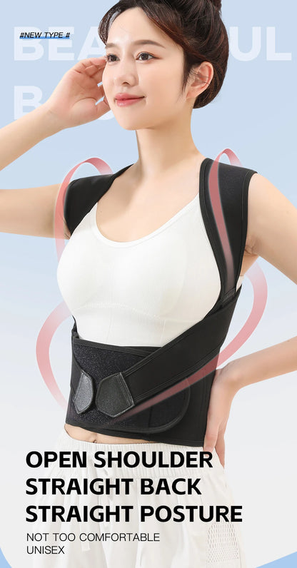 Smart Posture Corrector for Women & Men | Back Brace Support | Fix Back & Neck Pain in 7 Days | Adjustable Spine Corrector